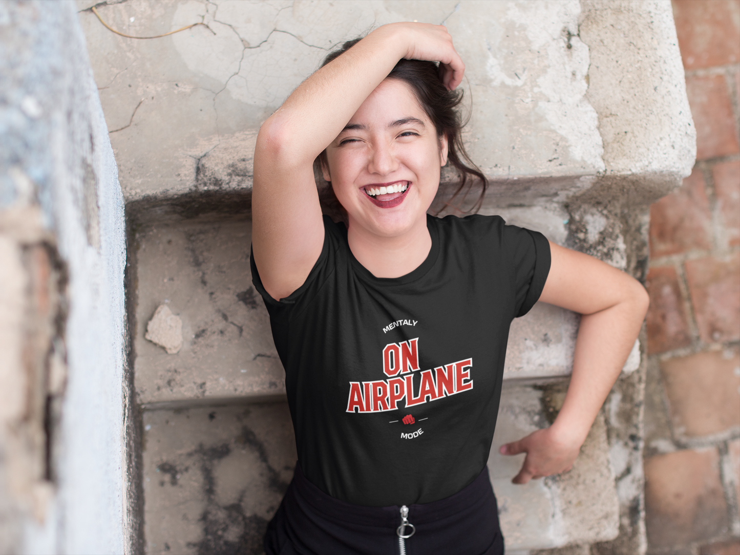 Mentally on Airplane Mode – Funny Travel Shirt