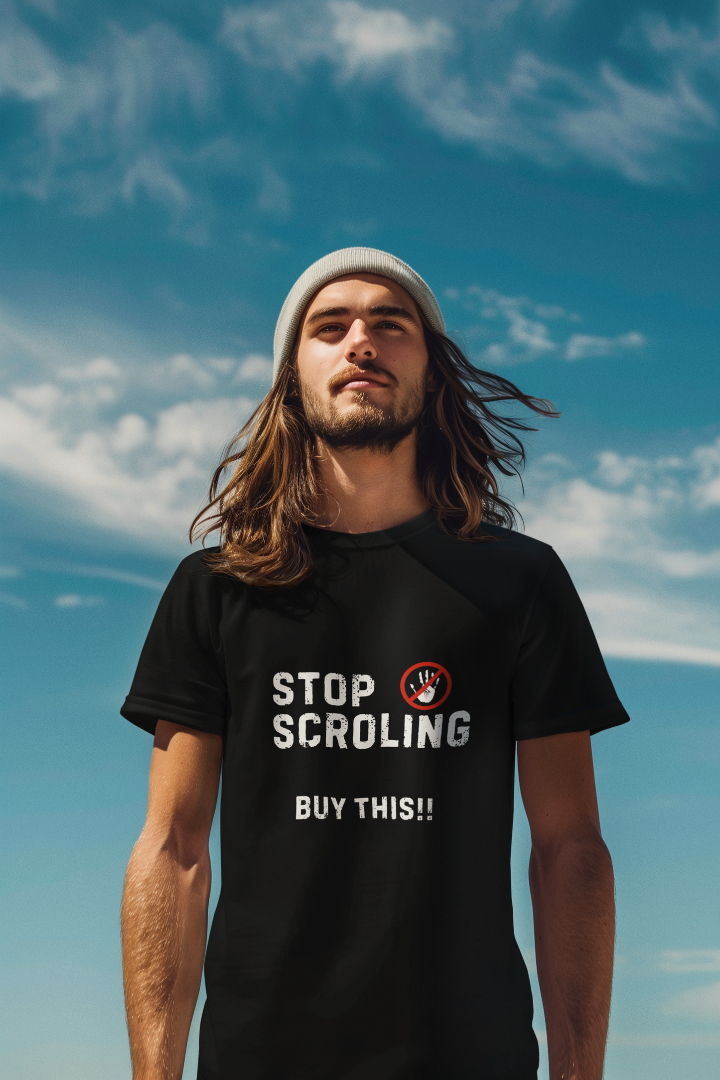 Stop Scrolling, Buy This – Funny Statement Shirt