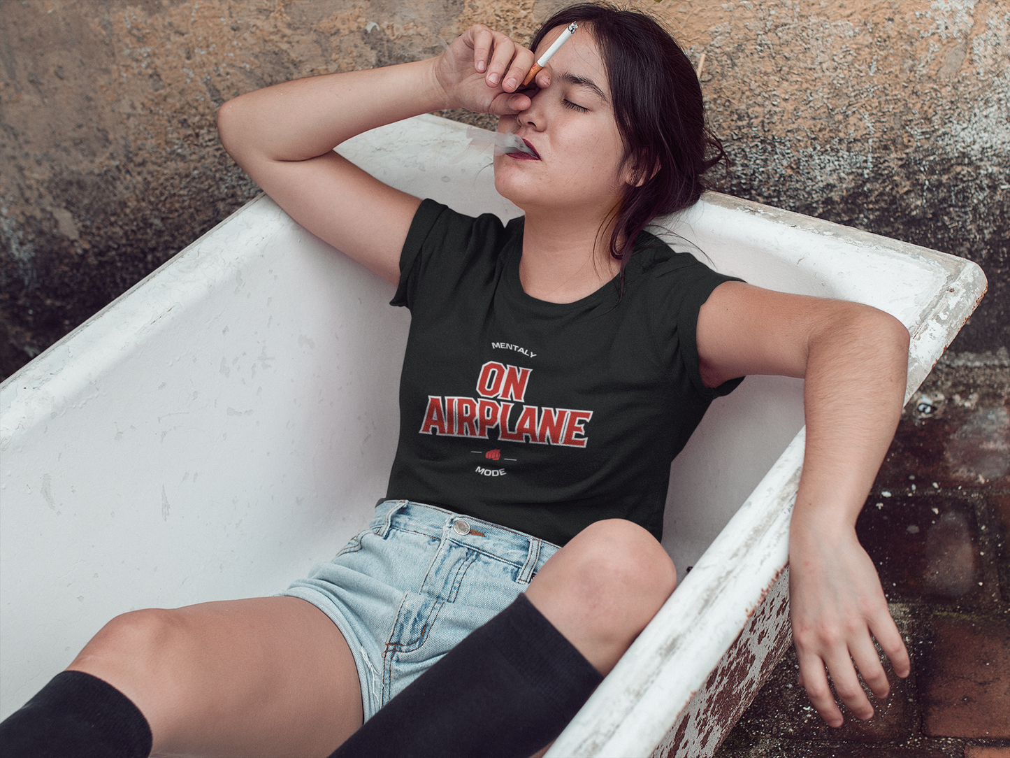Mentally on Airplane Mode – Funny Travel Shirt