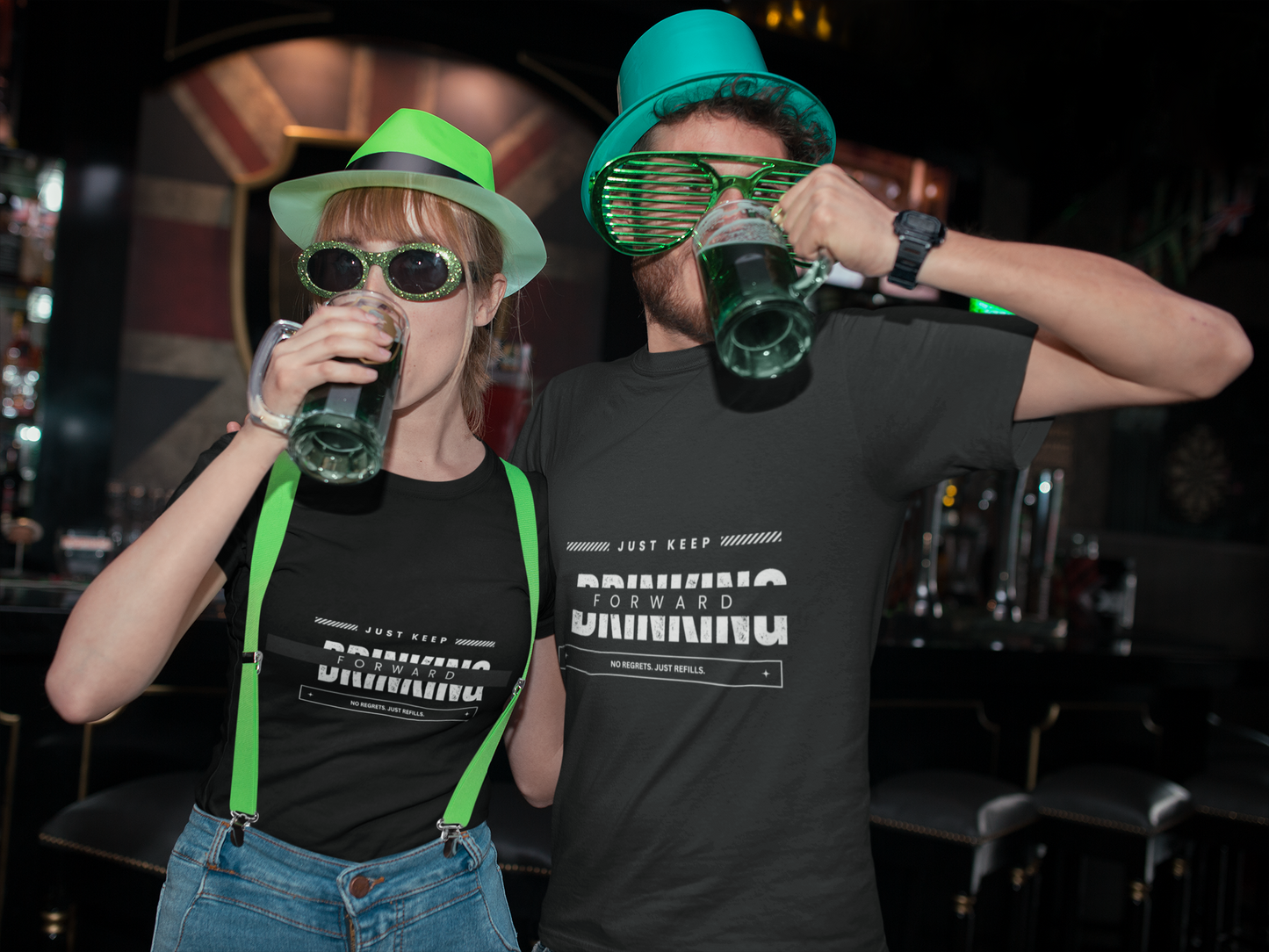 “Just Keep Dreenking Forward” – Funny Drunk-Inspired Tee
