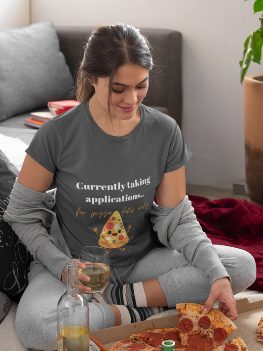 Funny Gift Tee for Single Friend,Pizza friend