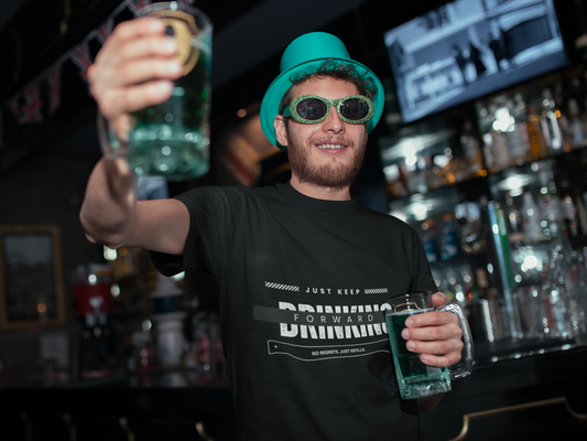 “Just Keep Dreenking Forward” – Funny Drunk-Inspired Tee